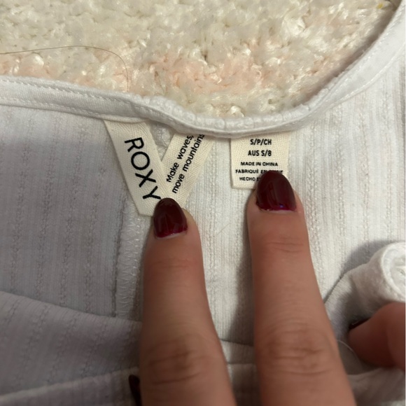 White Roxy tank top - Picture 3 of 3